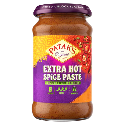 Patak's Extra Hot Curry Paste - 283g - 2 FOR £4.50