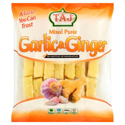 Taj - Frozen Crushed Garlic & Ginger Mixed - 400g