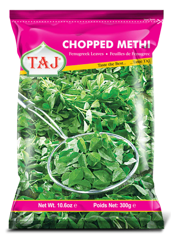 Taj - Frozen Chopped Methi - (chopped fenugreek leaves) - 300g
