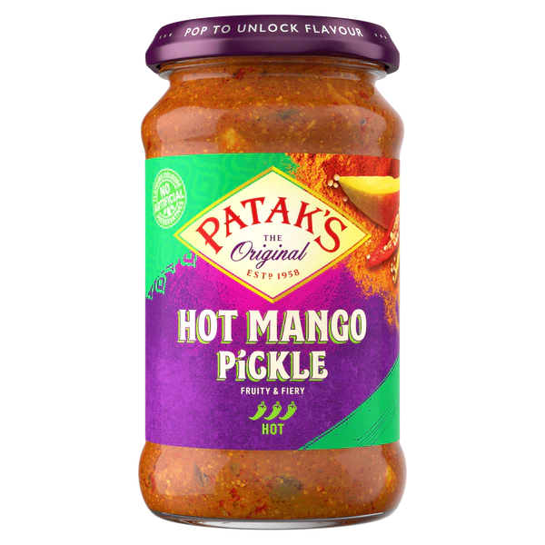 Patak's Hot Mango Pickle - 283g - 2 FOR £4.50