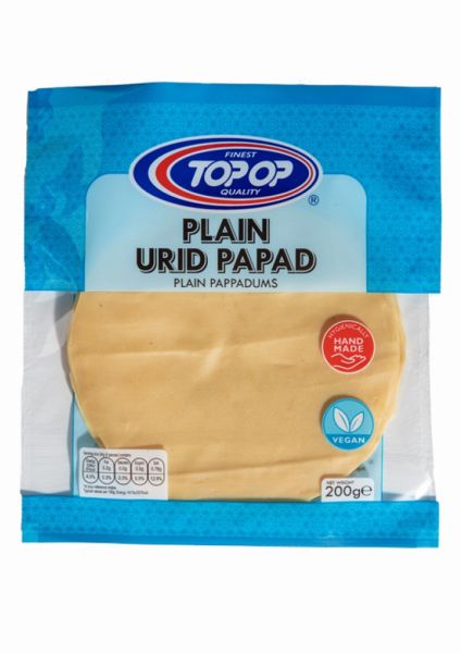 Top Op Plain Urid Papad 200g