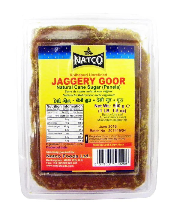 Natco - Jaggery Goor (kolhapuri unrefined) - Panela - 1kg
