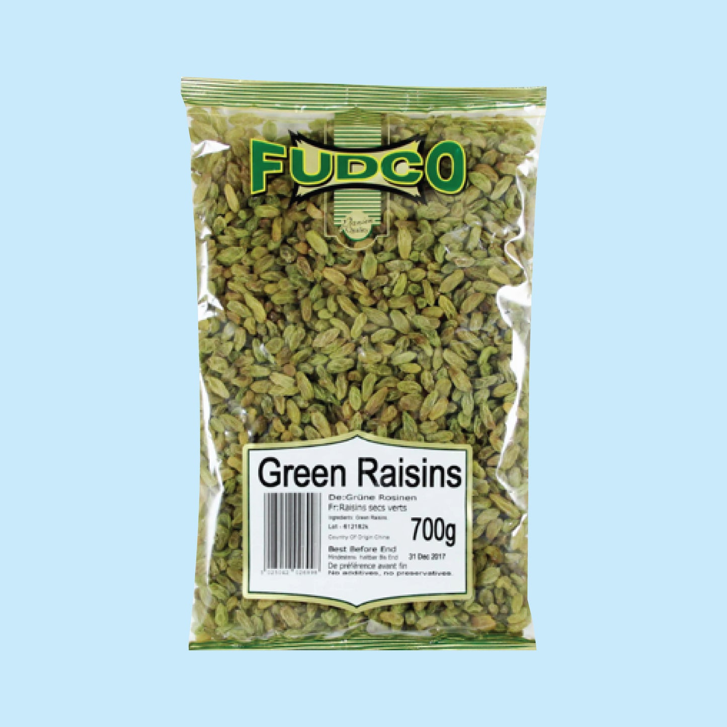 Fudco Green Raisins 600g