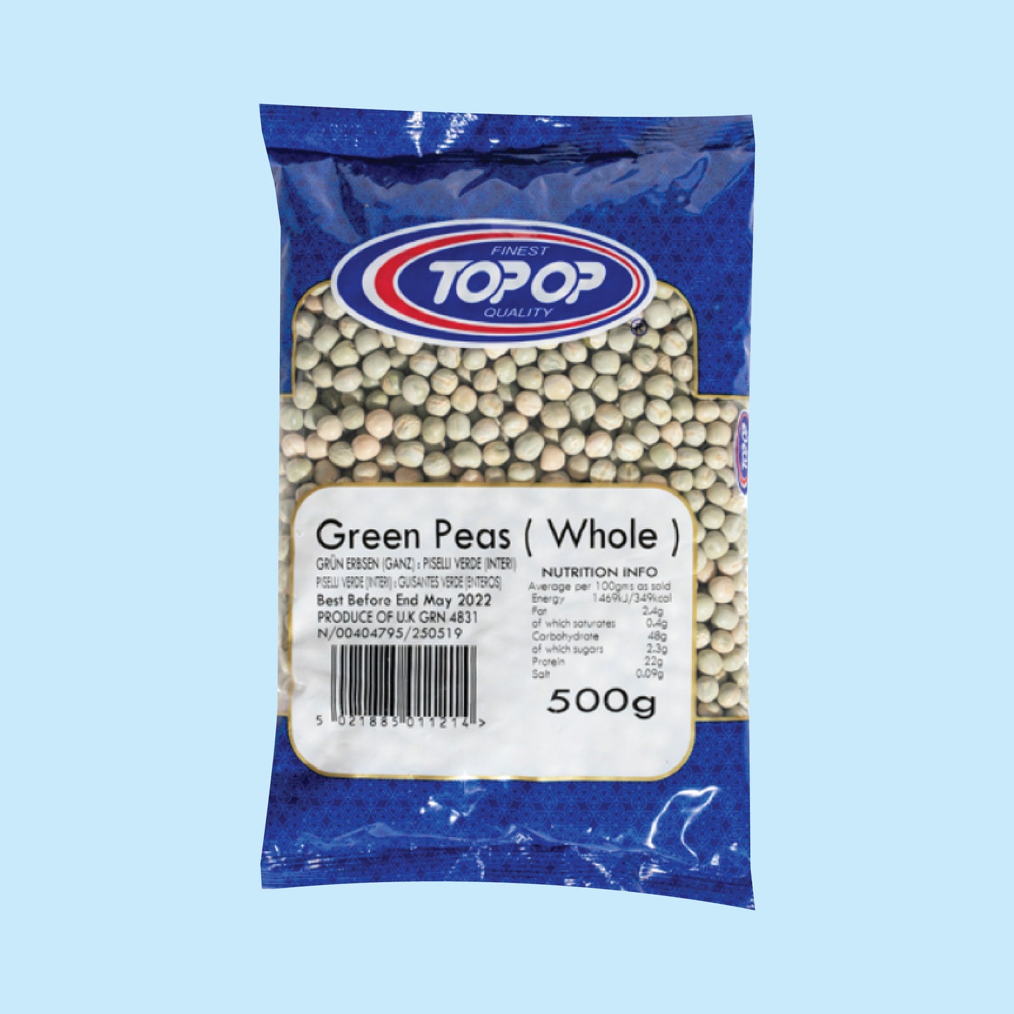 Top op Green peas (whole)